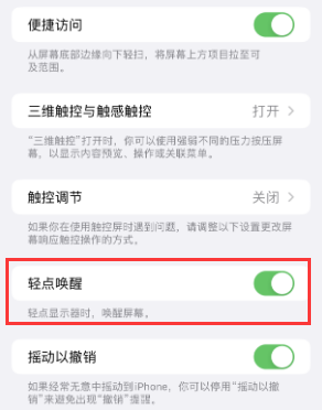 道孚苹果授权维修站分享iPhone轻点无法唤醒怎么办 