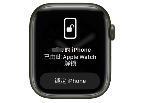 道孚苹果手机维修分享用 AppleWatch 解锁配备面容 ID 的 iPhone方法 