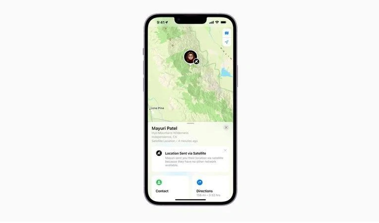 道孚苹果14维修分享iPhone14系列中 FindMy功能通过卫星分享位置方法教程 